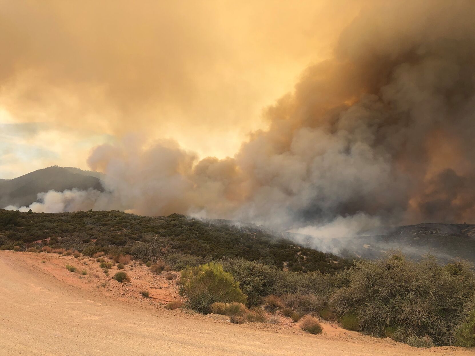 Telegraph Fire, Arizona